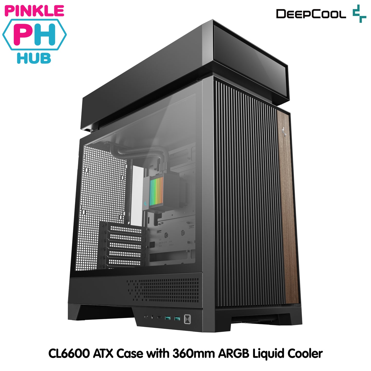 DeepCool CL6600 ATX Case with 360mm ARGB Liquid Cooler