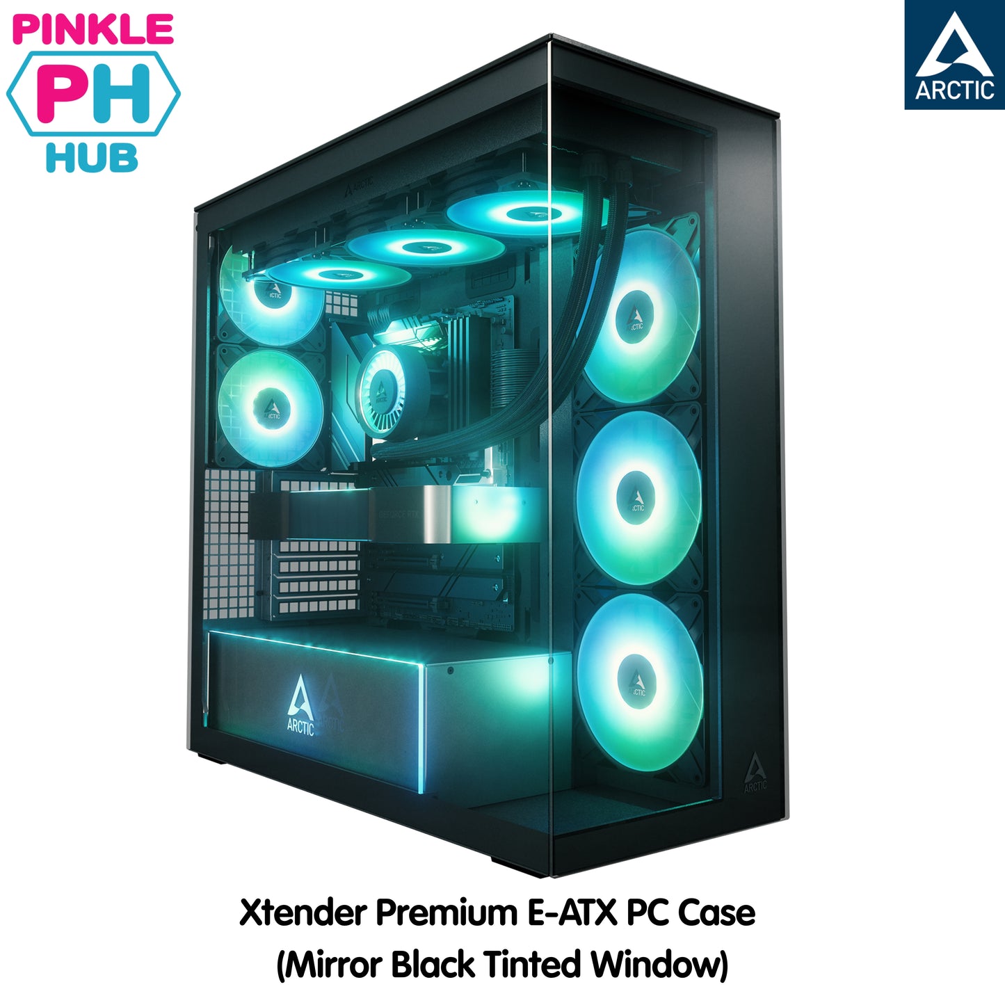 ARCTIC Xtender Premium E-ATX PC Case - (Mirror Black Tinted Window)