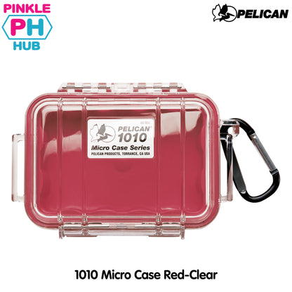 Pelican 1010 Micro Case Series Clear - Black/Red