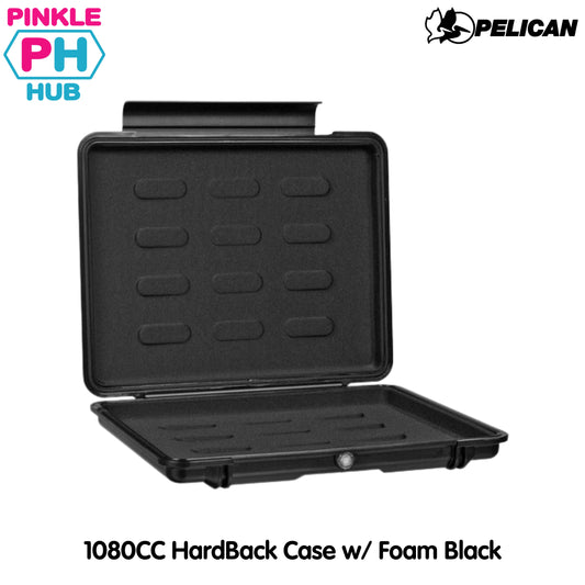 Pelican 1080CC HardBack Case Black w/ Black Latches