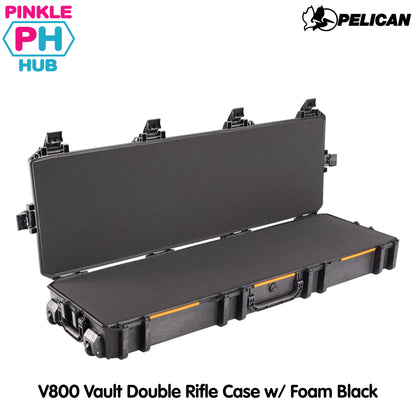 Pelican V800 Vault Double Rifle Case w/ Foam Black