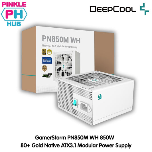 DEEPCOOL GamerStorm PN850M 850W WH 80+ Gold Native ATX3.1 Modular Power Supply - White