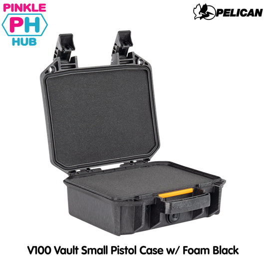 Pelican V100 Vault Small Pistol Case w/ Foam Black