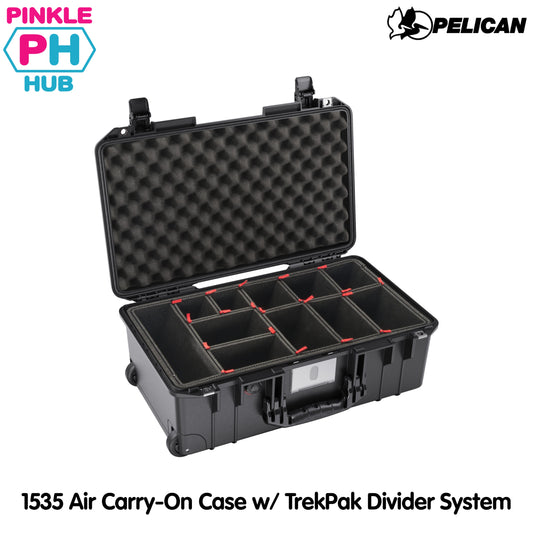 Pelican 1535 Air Carry-On Case w/ TrekPak Divider System Black