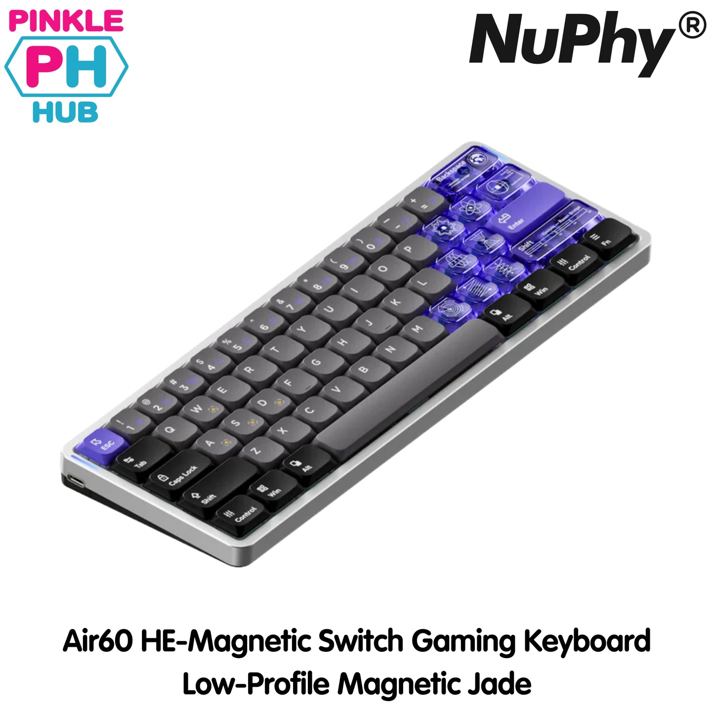 NuPhy® Air60 HE Magnetic Switch Gaming Keyboard Low - Profile Magnetic Jade