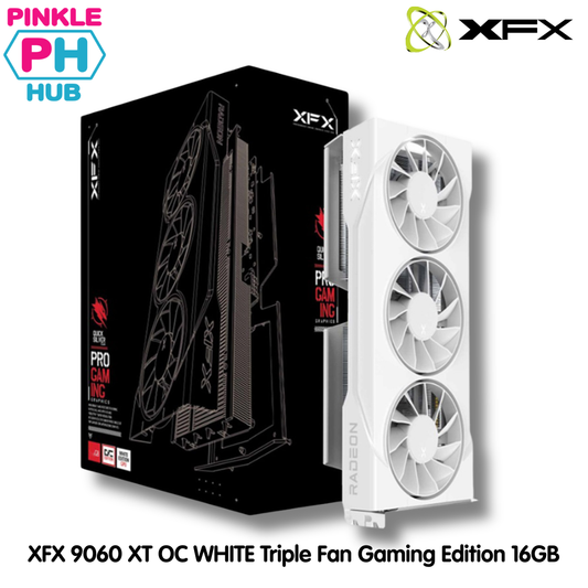 XFX Swift AMD Radeon RX 9060 XT OC White Triple Fan Gaming Edition 16GB