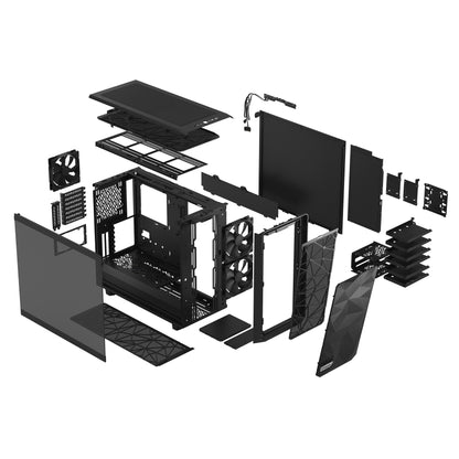 Fractal Design Meshify 2 Case - ATX Flexible Light Tinted Tempered Glass Window Mid Tower Computer Case