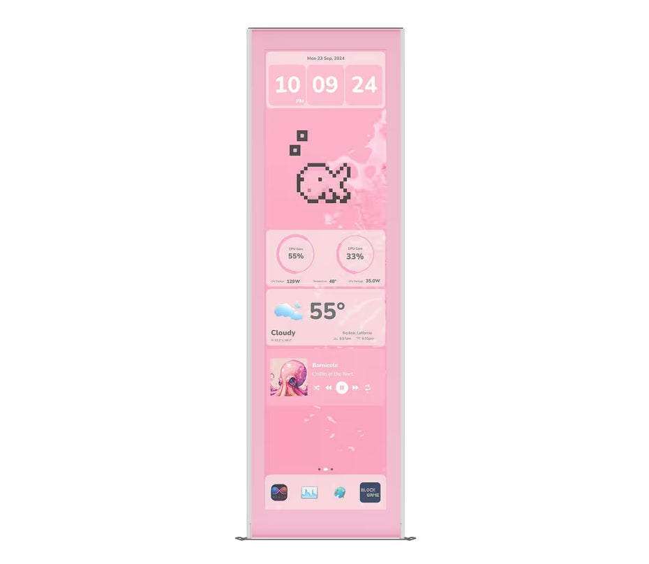 HYTE Y70 Touch Infinite Display Upgrade Strawberry Milk