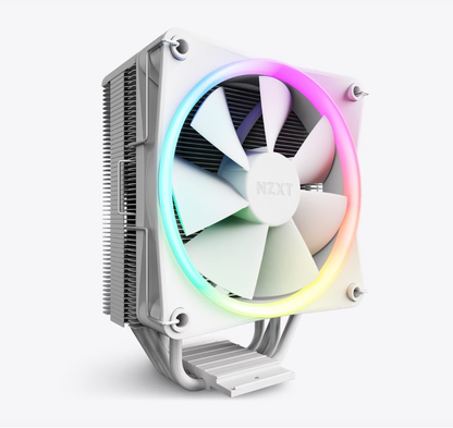 NZXT T120 RGB - White, 120mm Tower Type RGB CPU Cooler