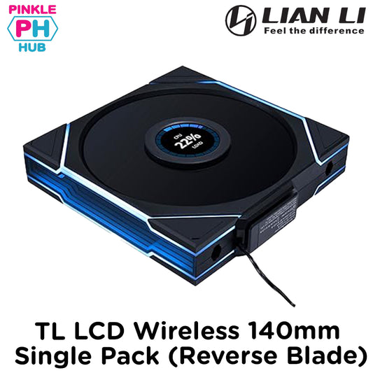 Lian Li UNI FAN TL WIRELESS LCD 140mm - Reverse Blade ( Single Pack)