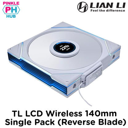 Lian Li UNI FAN TL WIRELESS LCD 140mm - Reverse Blade ( Single Pack)