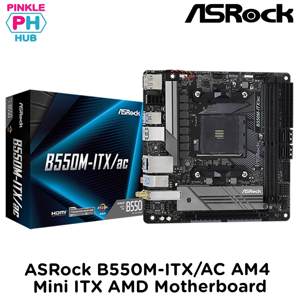 ASRock B550M-ITX/AC AM4 Mini ITX AMD Motherboard