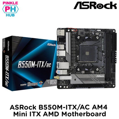 ASRock B550M-ITX/AC AM4 Mini ITX AMD Motherboard