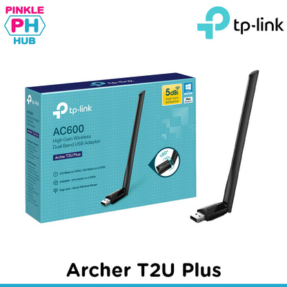 Archer T2U Plus AC600 High Gain Wireless Dual Band USB Adapter