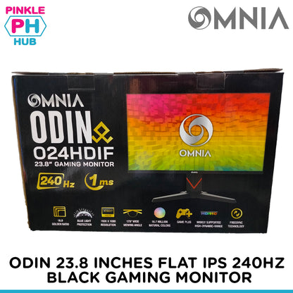 OMNIA ODIN 23.8 INCHES FLAT IPS 240HZ BLACK GAMING MONITOR