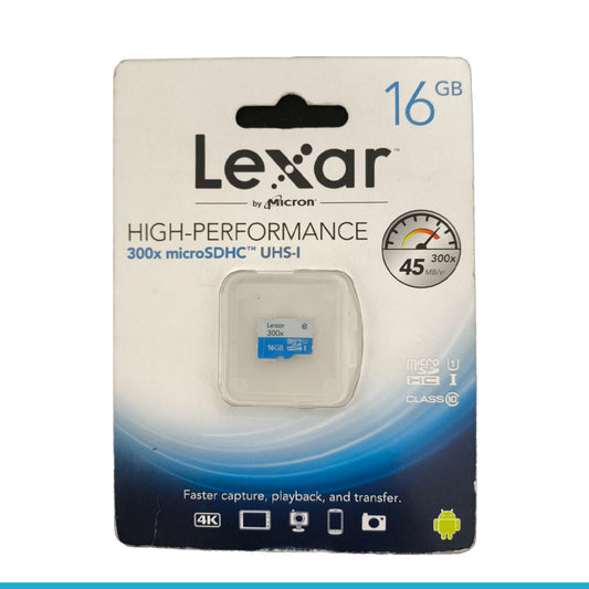 Lexar 16GB High Performance 300x microSDHC Memory Card