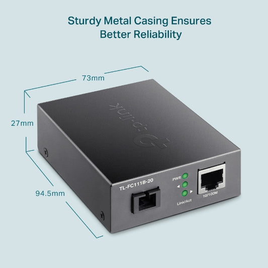 Tp-Link TL-FC111B-20 I 10/100 Mbps WDM Media Converter
