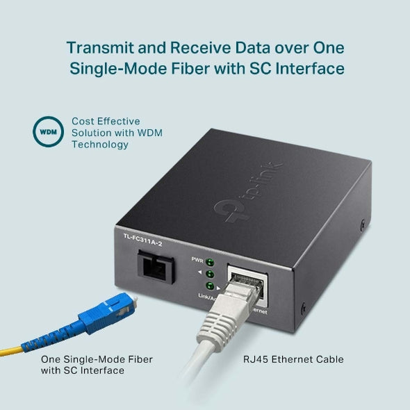 Tp-Link TL-FC311A-2 I Gigabit WDM Media Converter