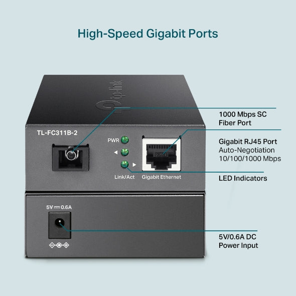 Tp-Link TL-FC311B-2 I Gigabit WDM Media Converter