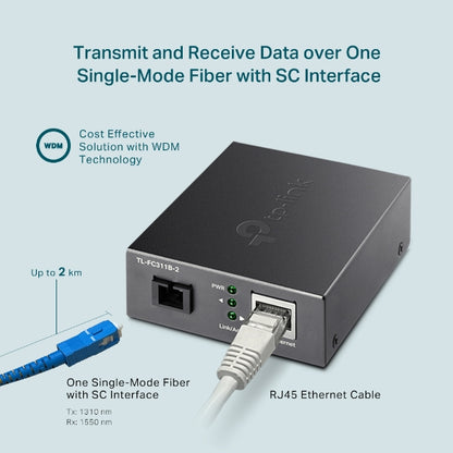 Tp-Link TL-FC311B-2 I Gigabit WDM Media Converter