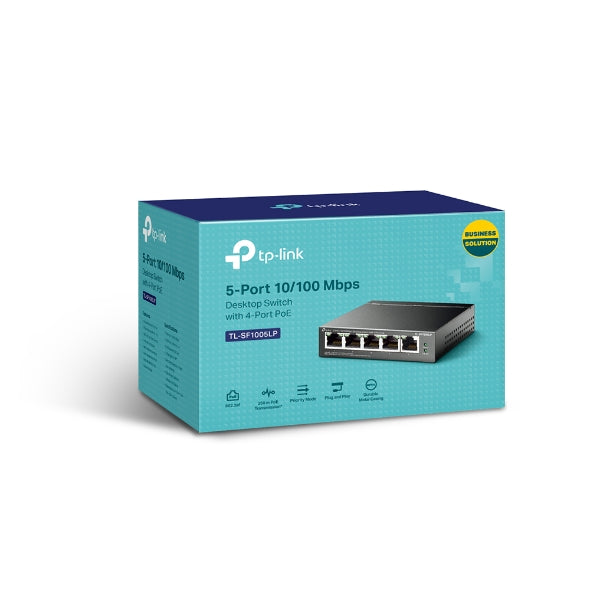 Tp-Link TL-SF1005LP I 5-Port 10/100Mbps Desktop Switch with 4-Port PoE