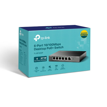 Tp-Link TL-SF1006P I 6-Port 10/100Mbps Desktop Switch with 4-Port PoE+