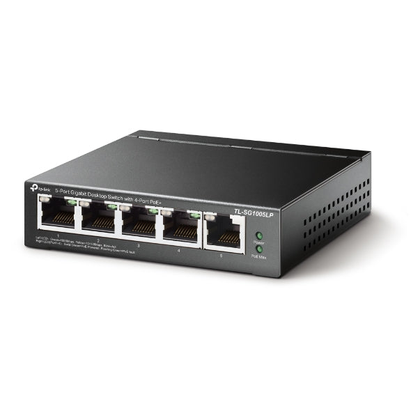 Tp-Link TL-SG1005LP I 5-Port Gigabit Desktop Switch with 4-Port PoE+