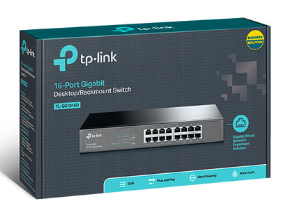 Tp-Link TL-SG1016D I 16-Port Gigabit Desktop/Rackmount Switch