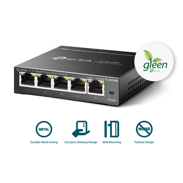 Tp-Link TL-SG105E I 5-Port Gigabit Easy Smart Switch