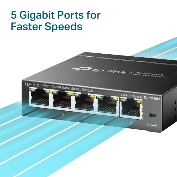 Tp-Link TL-SG105E I 5-Port Gigabit Easy Smart Switch