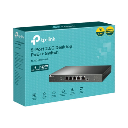 Tp-Link TL-SG105PP-M2 I 5-Port 2.5G Desktop Switch with 4-Port PoE++