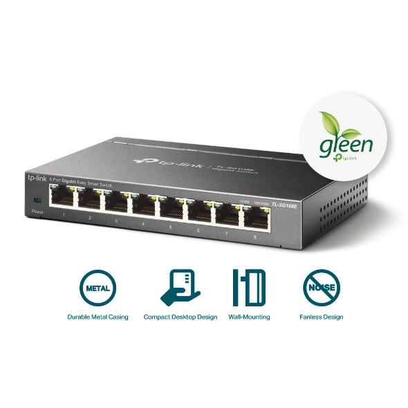 Tp-Link TL-SG108E I 8-Port Gigabit Easy Smart Switch