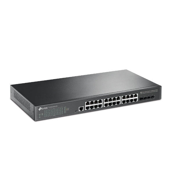 Tp-Link TL-SG3428X-UPS I JetStream 24-Port Gigabit L2+ Managed Switch with 4 10GE SFP+ Slots and UPS Power Supply