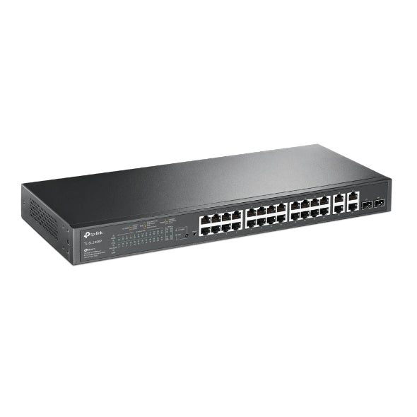 Tp-Link TL-SL2428P I JetStream 24-Port 10/100Mbps + 4-Port Gigabit Smart Switch with 24-Port PoE+