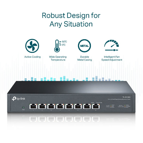 Tp-Link TL-SX1008 I 8-Port 10G Desktop/Rackmount Switch