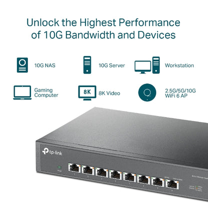 Tp-Link TL-SX1008 I 8-Port 10G Desktop/Rackmount Switch