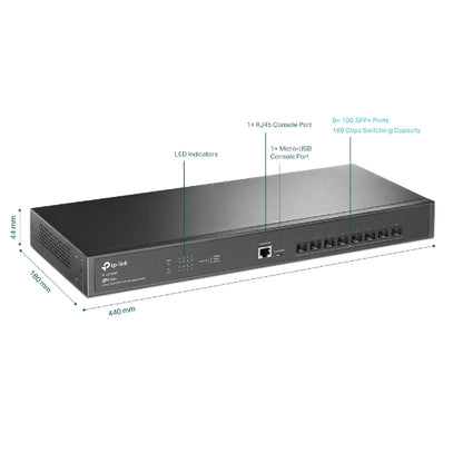 Tp-Link TL-SX3008F I JetStream 8-Port 10GE SFP+ L2+ Managed Switch