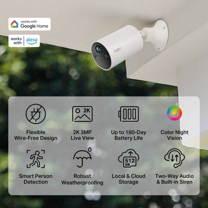 Tp-Link Tapo C410 I Smart Wire-Free Indoor/Outdoor Security Camera