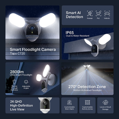 Tp-Link Tapo C720 I Smart Floodlight Camera