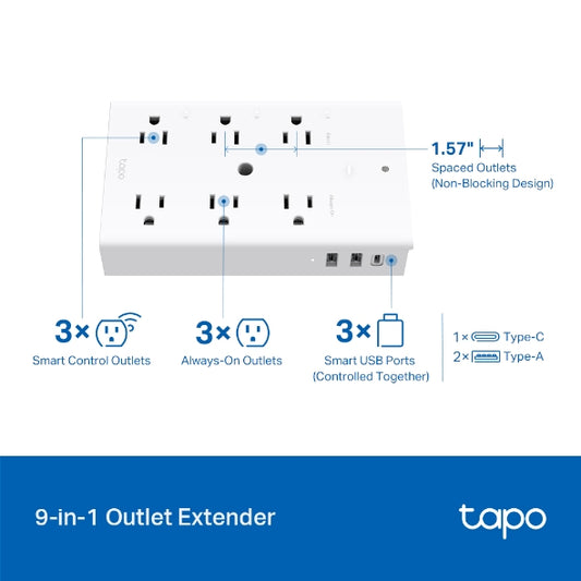 Tp-Link Tapo P306 I Smart Wi-Fi Outlet Extender