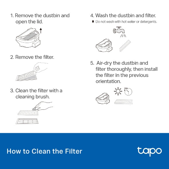Tp-Link Tapo RVA100 I Tapo Robot Vacuum Replacement Kit