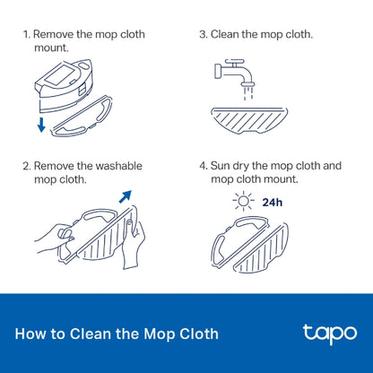 Tp-Link Tapo RVA300 I Tapo Robot Vacuum Washable Mop Cloth