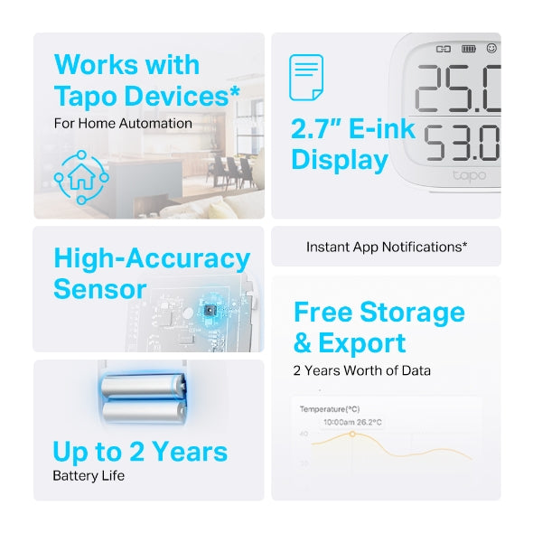 Tp-Link Tapo T315 I Smart Temperature & Humidity Monitor