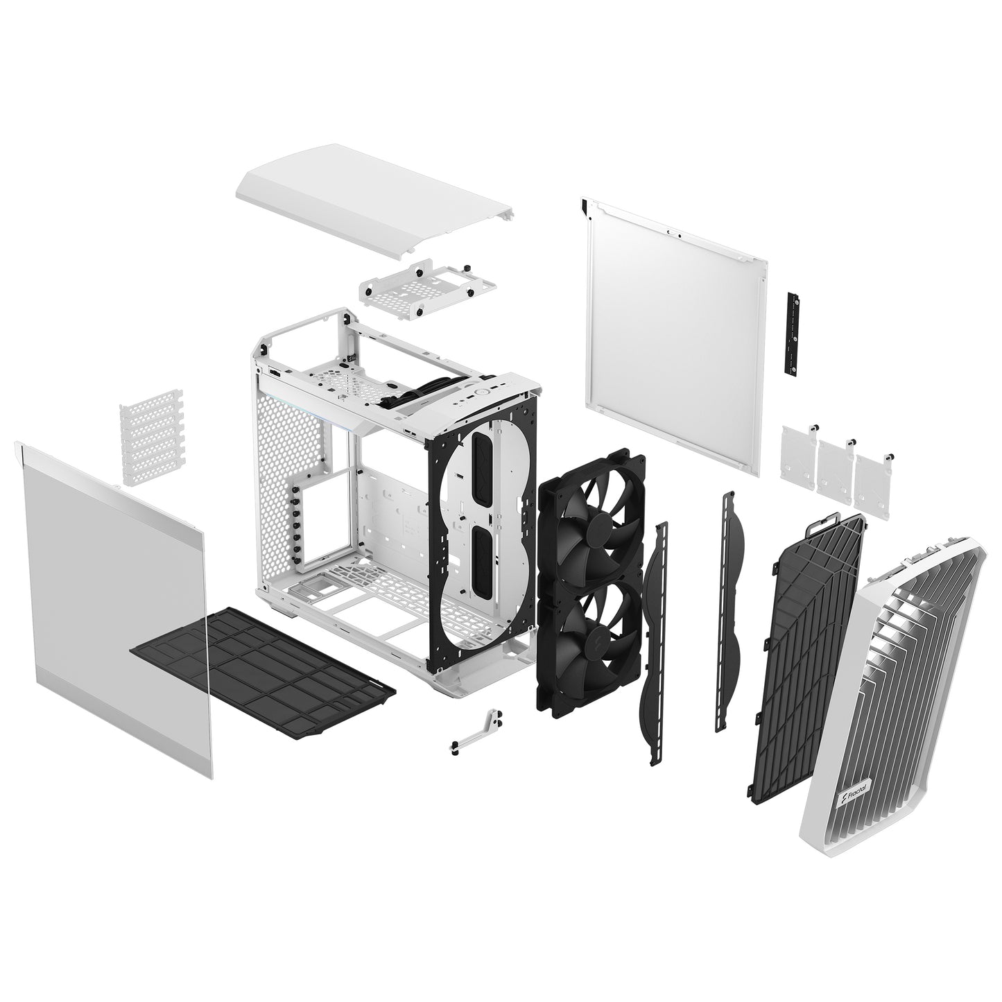 Fractal Torrent Compact White TG Clear Tint (FD-C-TOR1C-03)