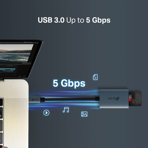 Tp-Link UA430C I USB 3.0 Type-C to SD &amp; microSD 3.0 Card Reader