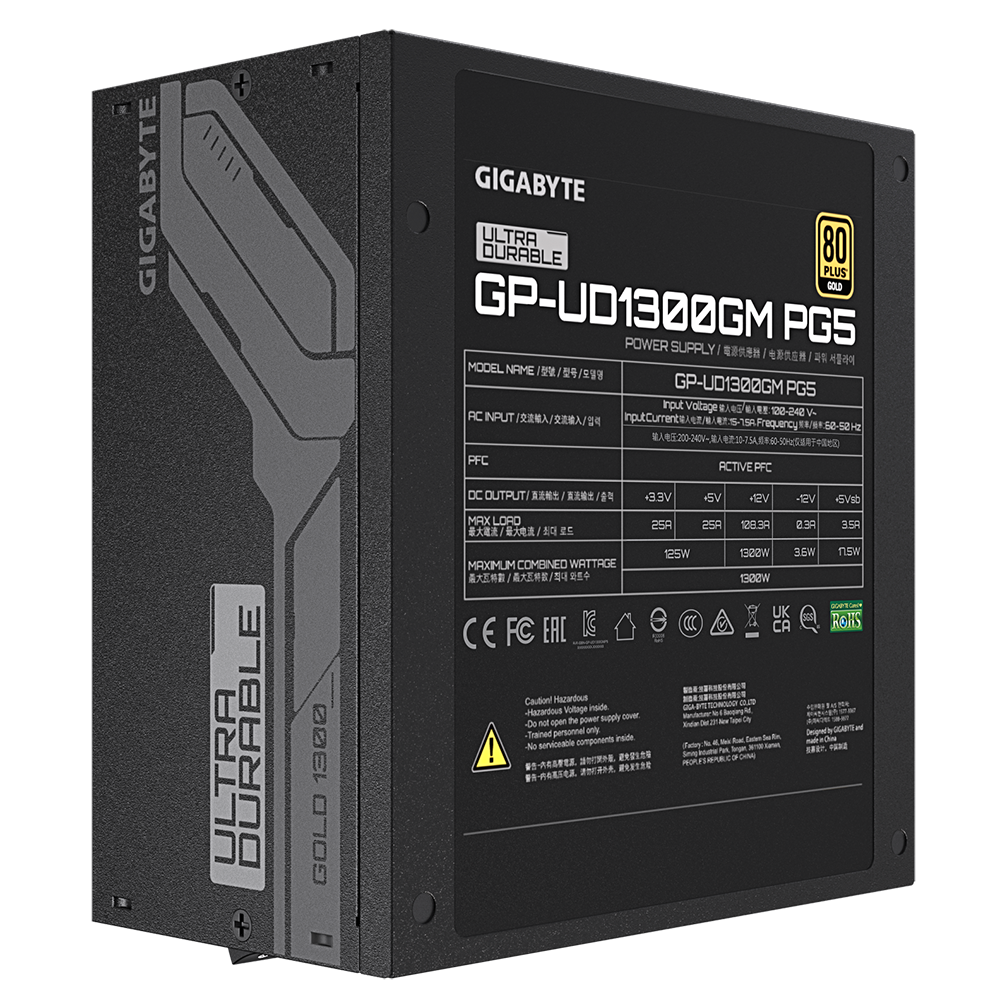 GIGABYTE 1300W UD1300GM PG5 Power Supply (GP-UD1300GM-PG5)