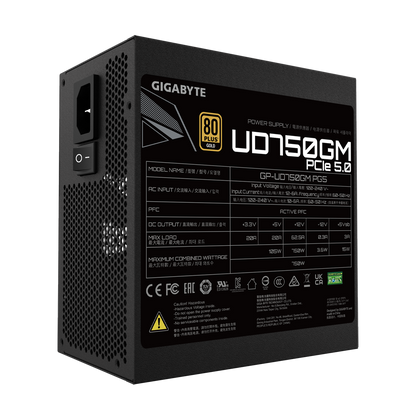 GIGABYTE 750W Power Supply (GP-UD750GM-PG5)