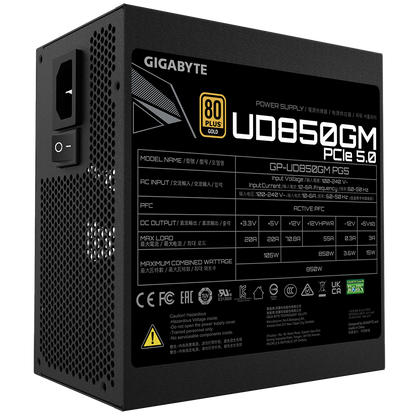 GIGABYTE 850W UD850GM PG5W Power Supply (GP-UD850GM-PG5)