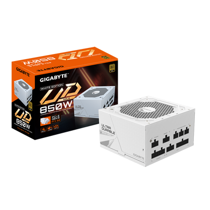 GIGABYTE 850W UD850GM PG5W Power Supply, White (GP-UD850GM-PG5W)