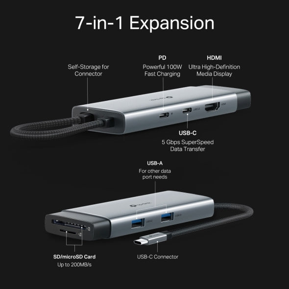 Tp-Link UH7020C I USB Type-C 7 in 1 Hub